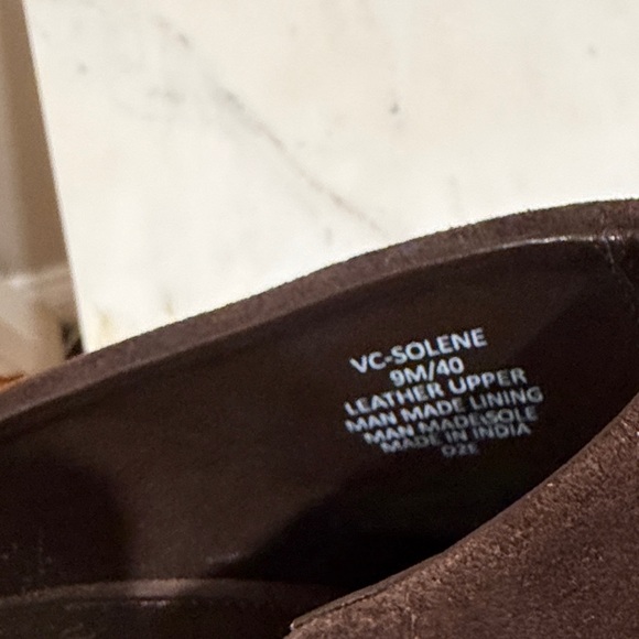 Vince Camuto Dark Brown Suede Mules - Picture 6 of 7